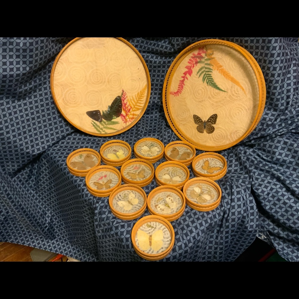 Tray and coasters